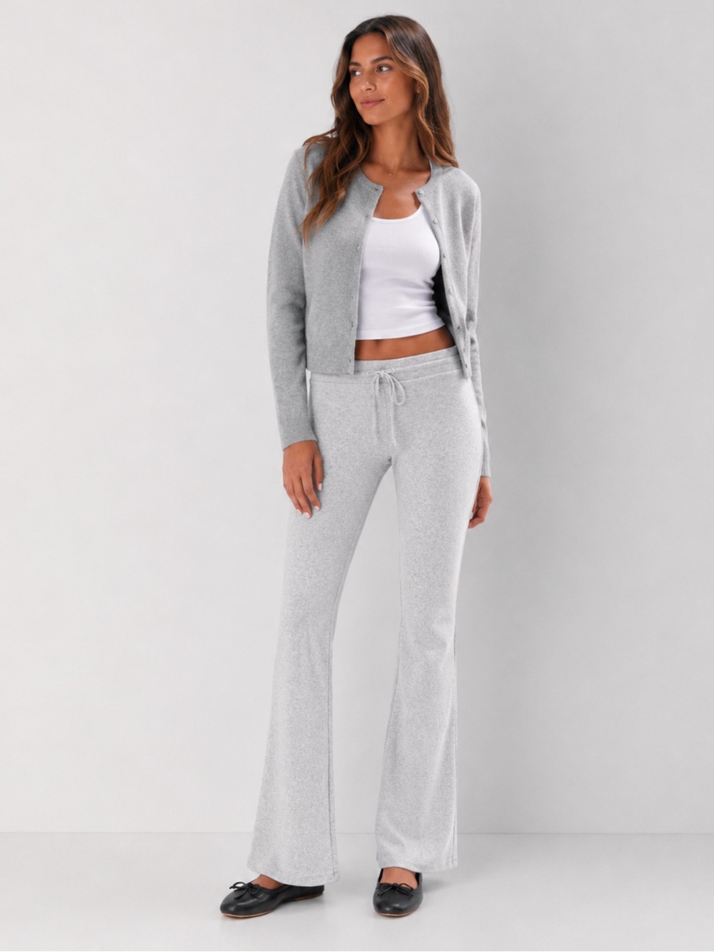 Aritzia  Fine ribbed knit flare pant